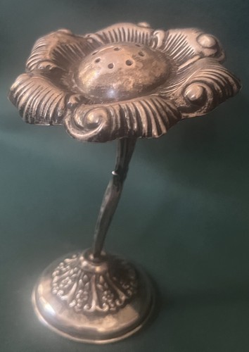 STERLING SILVER JUDAICA HAVDALAH BESAMIM FLOWER SPICE BOX  5 1/2” 75 GR