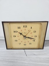 Wintage 1960's Grants lighted dial clock bedside Wall Clock Working No Light