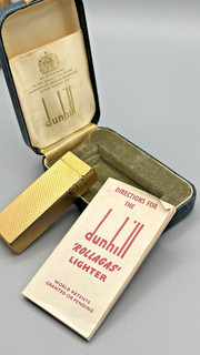Dunhill Rollagas Feuerzeug Vintage Vergoldet Swiss Made