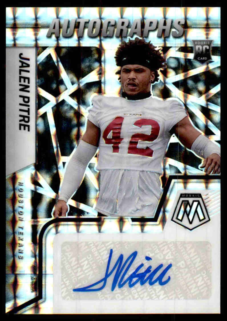 Jalen Pitre Panini Mosaic Rookie Autograph Mosaic #RAMJP Base