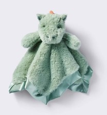 NWT Target Cloud Island Green Satin Dragon Plush Baby Security Blanket Lovey Toy
