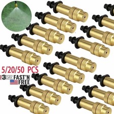 5-50Pcs Sprayer Heads Nozzle For Misting Watering Irrigation Adjustable Brass US