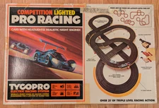 TYCO PRO Competition Lighted PRO RACING ELECTRIC Slot Car Racing System #8111