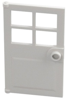 Lego New White Door Open Window 4 Panes 1 x 4 x 6 Part 60623 WH2