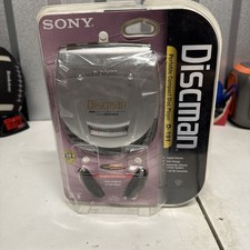 Sony Discman D-191 Portable CD Player Digital Mega Bass Silver Sealed