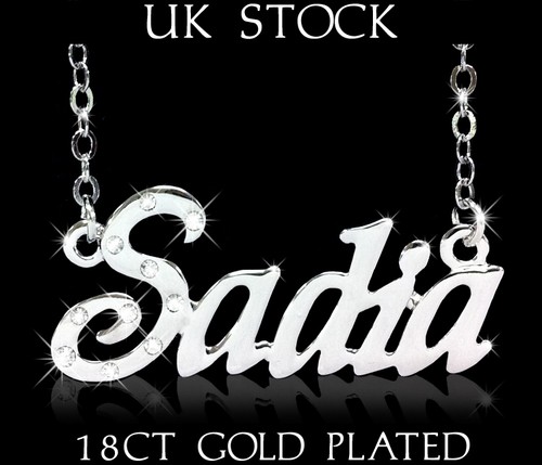 Personalized Name Necklace SADIA 18ct 