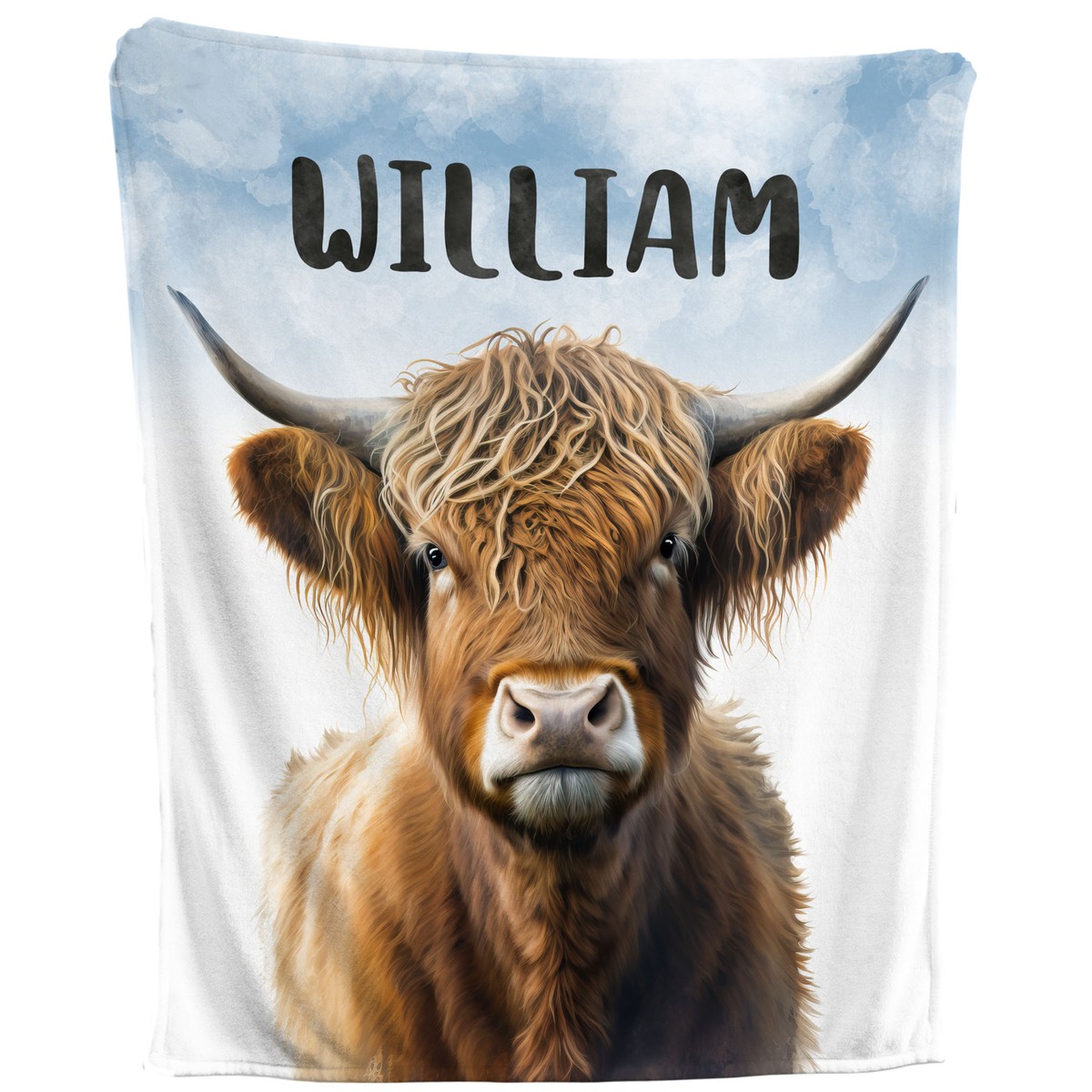 Sherpa Blankets Highland Cow Throw Blanket Cozy Highland Cow