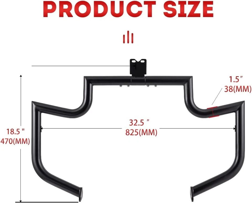 NEW Crash Engine Guard Highway Freeway bar Kawasaki Vulcan VN 1500 01-1431 1.25" - Image 2 of 4