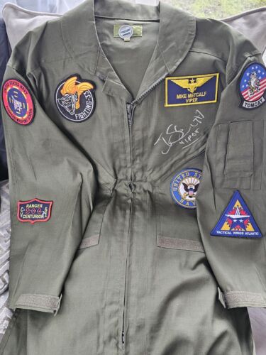 Top Gun Signed 'Viper & Jester' Pilot Suits Tom Skeritt & Michael Ironside. COA - Picture 12 of 15