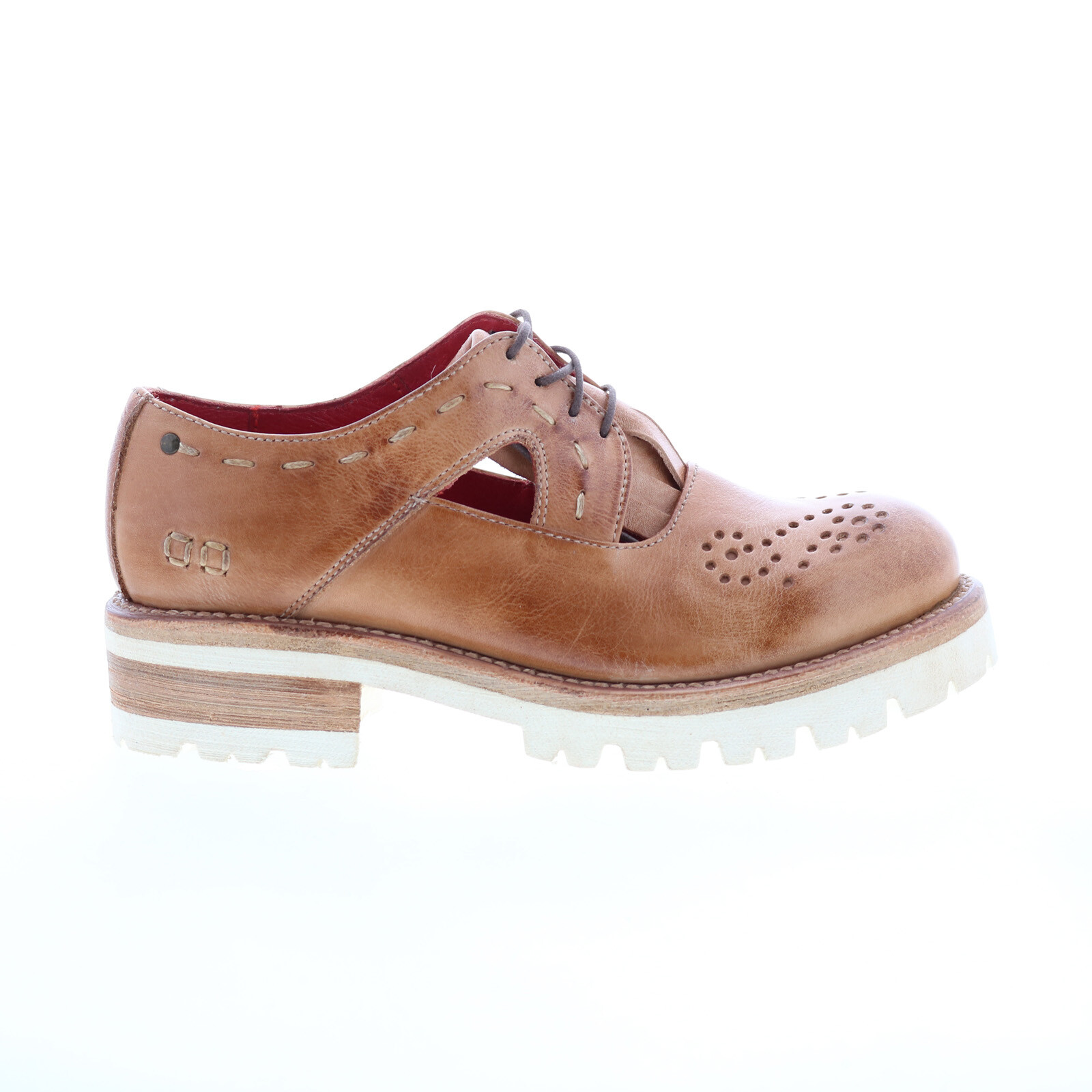 Женские коричневые кожаные мокасины на плоской подошве Bed Stu Anise F346036 18890₽