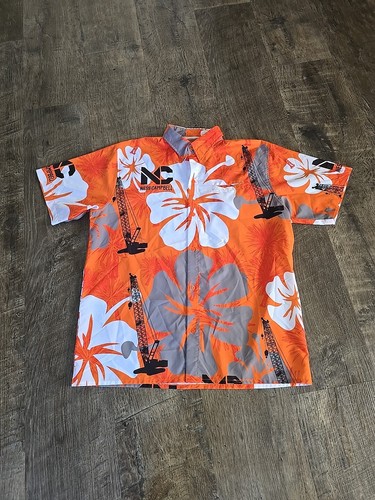 NESS CAMPBELL CRANE & RIGGING Lightweight Company Hawaii Button Down Hemd L