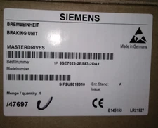 6SE7023-2ES87-2DA1 NEW SIEMENS SINAMICS SIMOVERT MASTERDRIVES Braking Module