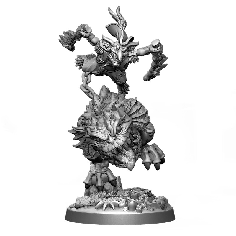 Орочий всадник Skweekl, Босс 28-миллиметровой военной игры, Эксклюзивные миниатюрные орки Orc