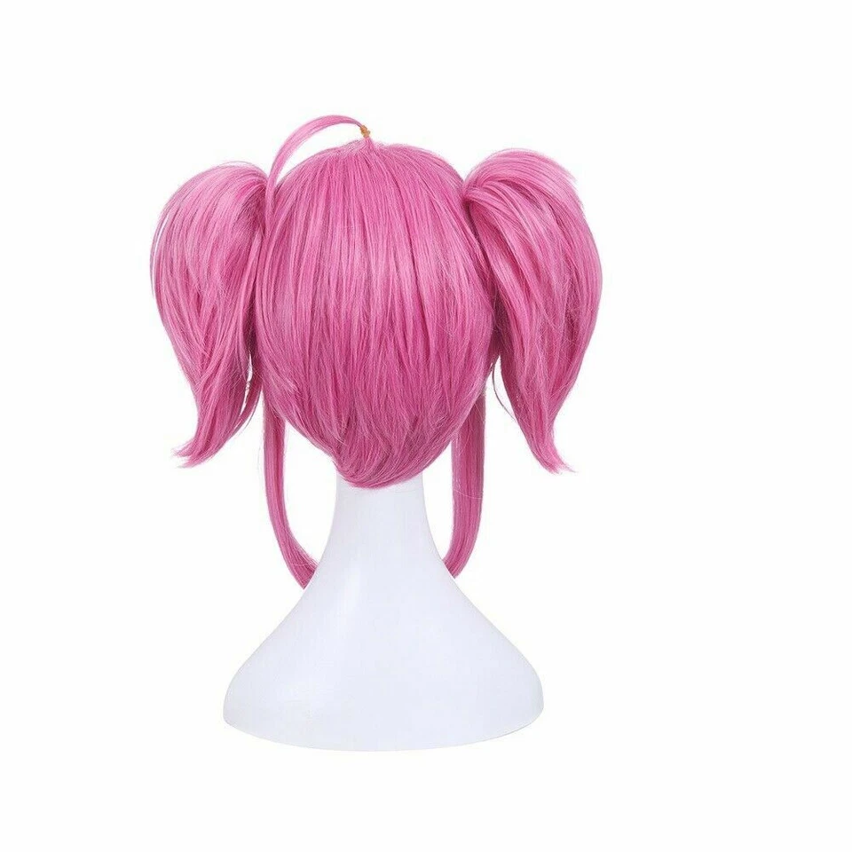 For Cosplay the Lady of Luminosity Lux Star Guardian with Ponytails Pink Wig - Image 4 of 4