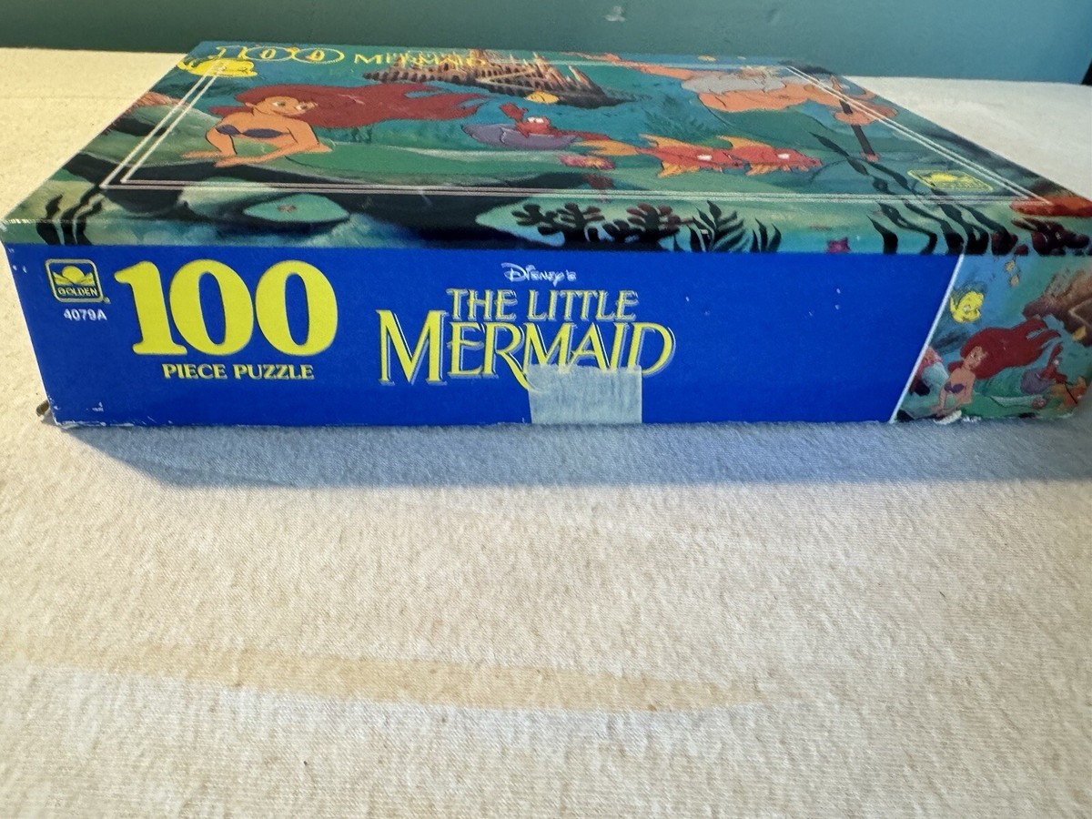 Golden Disney's The Little Mermaid 100 Piece Puzzle Vintage- Pre