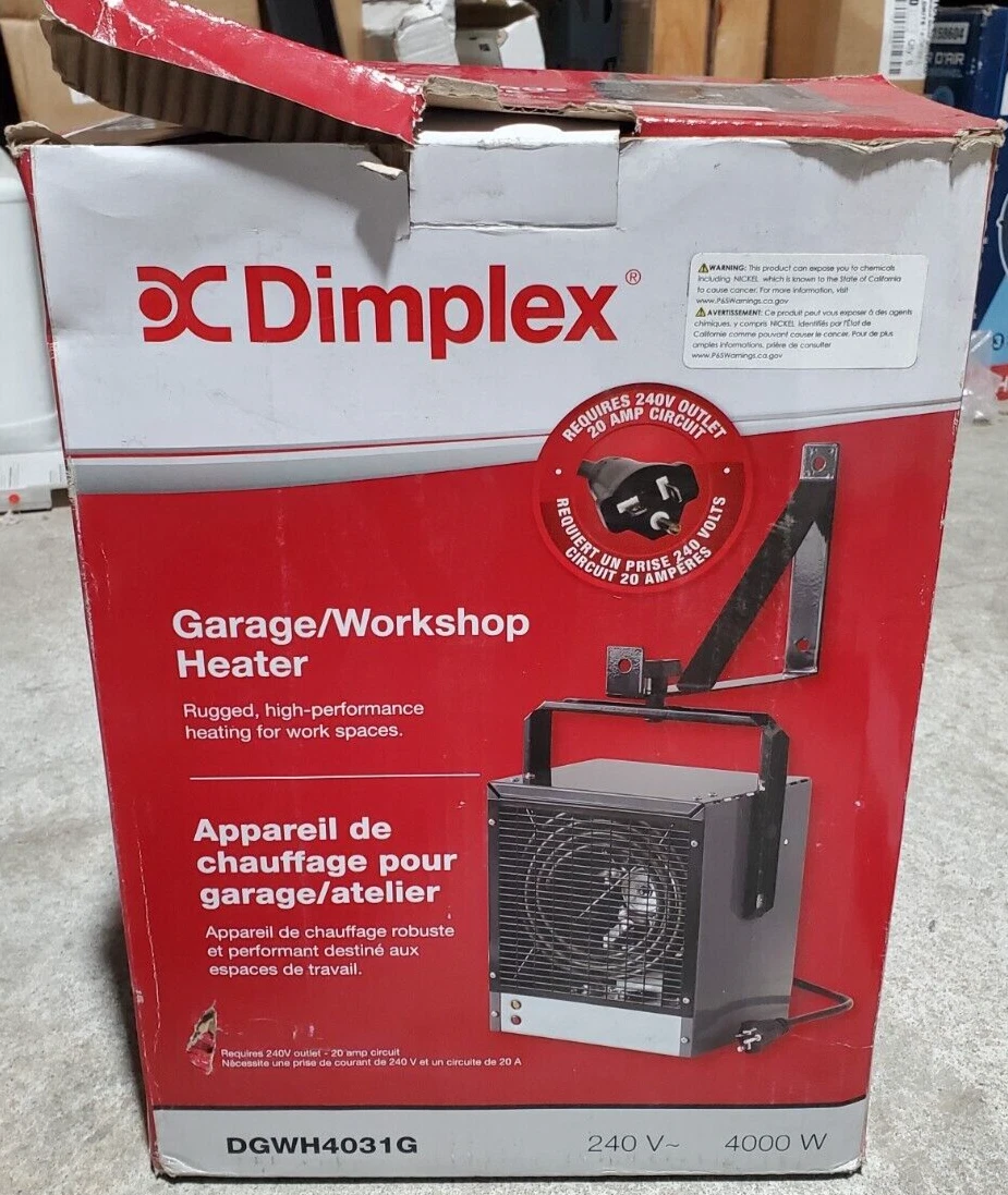 NEW* Dimplex 4000 Watt Portable Electric Garage Heater #DGWH4031G | eBay
