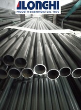 TUBO FERRO ACCIAIO TONDO CARPENTERIA 11/2" 48 X 3 mm. BARRA  3 PEZZI da 3 METRI