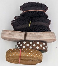 Clearance LOT Brown Printed Grab Bag Foldover...