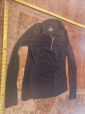 Black Fitted Women's Old Navy Jacket Size XS Full Zip, Thumb Holes S133
