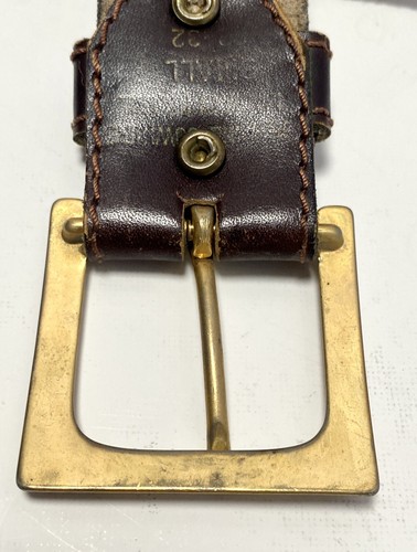 Vintage Genuine Cowhide Leather Belt - Made in Brazil - Women's Small Size 28/32 - Picture 4 of 5