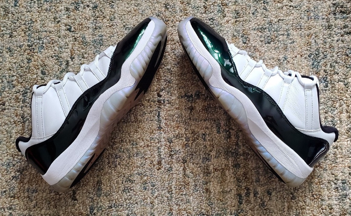 2018 MEN NIKE AIR JORDAN XI RETRO 11 EASTER EMERALD CONCORD