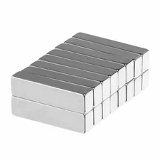 1 x 1/4 x 3/16 Inch Neodymium Rare Earth Bar Magnets N42 (16 Pack)