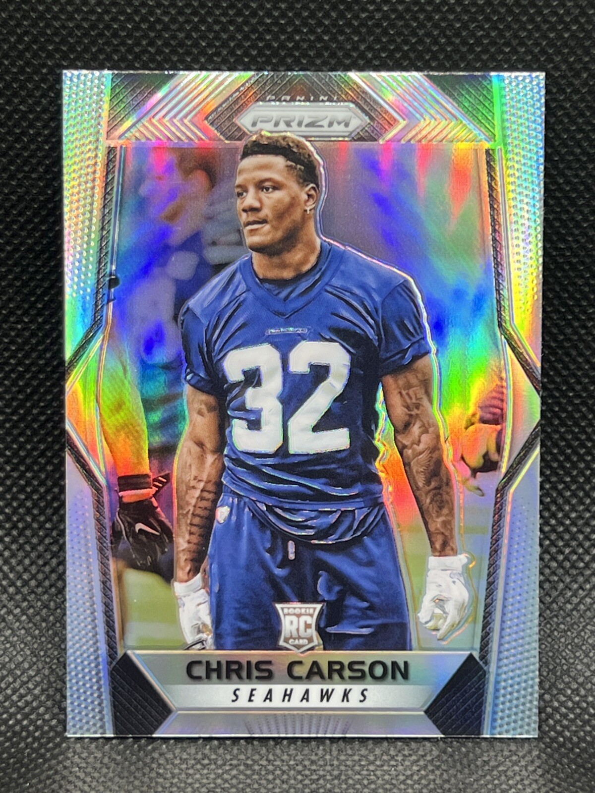 2017 Panini Prizm Football CHRIS CARSON RC Silver Prizm Rookie Card #212