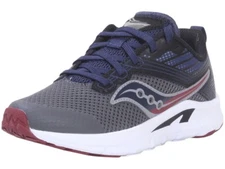 Saucony Z2322* Boy's Grey Axon Lace Up Running Shoes Size 11 W