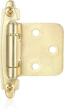 4 Pack 2 Pair Gold Brass Self Closing Cabinet Hinges for Kitchen Cabinet Doo