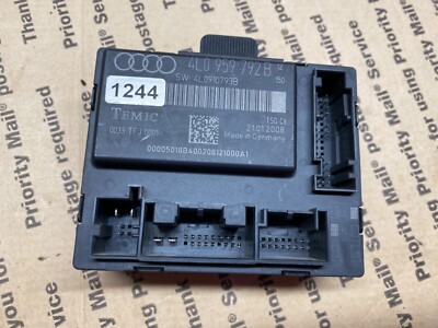AUDI Q7 4L 07 - 10 GENUINE OEM FRONT RIGHT DOOR CONTROL MODULE, P# 4L0 959 792