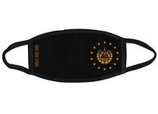 El Salvador escudo presidencial chiltote gold fabric face mask OSFM Adults Kid