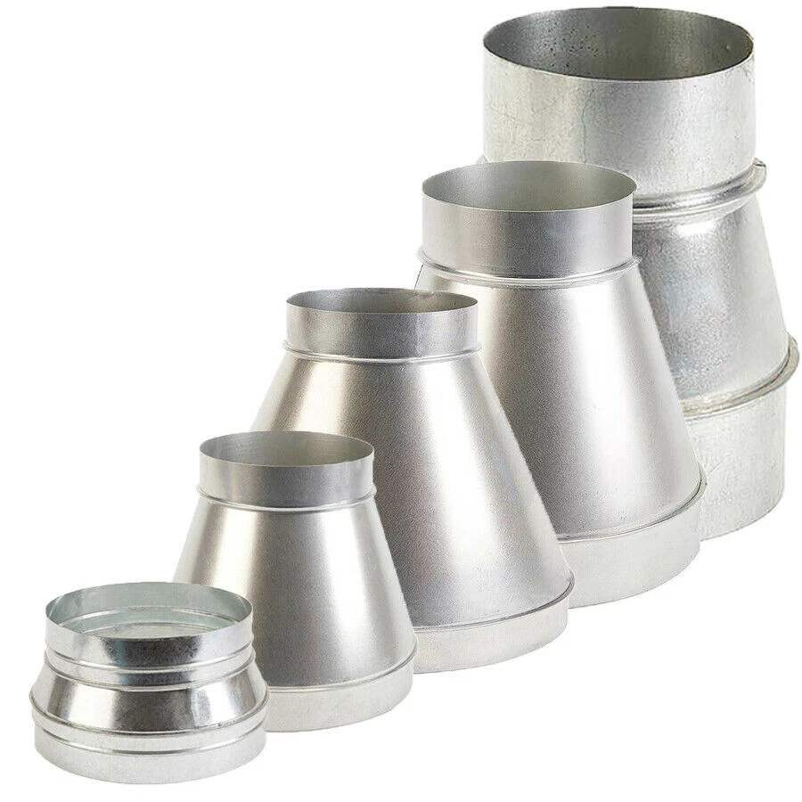 Hydroponic Vent Air Duct Fan Pipe Ducting Reducer 3u0026#034; 4u0026#034; 5u0026#034;  6u0026#034; 8u0026#034;10u0026#034;12u0026#034; Inch Dia | eBay