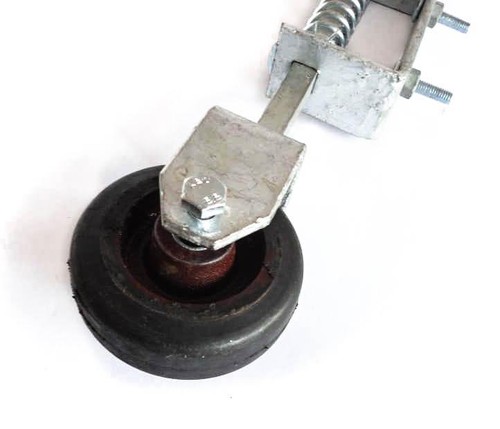 Gate Wheel Heavy Duty Spring Loaded - Galv - Support Jockey Door Sliding Wheels - Picture 3 of 7