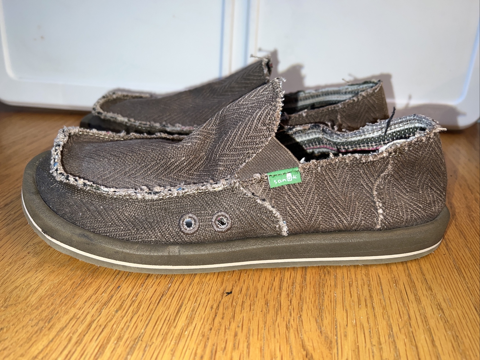 Sanuk Men's Brown Vagabond ST Soft Top Hemp Slip On Loafers Shoes Size US 7  | eBay