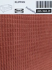 Ikea KLIPPAN Bezug für 2er Sofa Vansbro braunrot 205.968.29 Wechselbezug NEU OVP