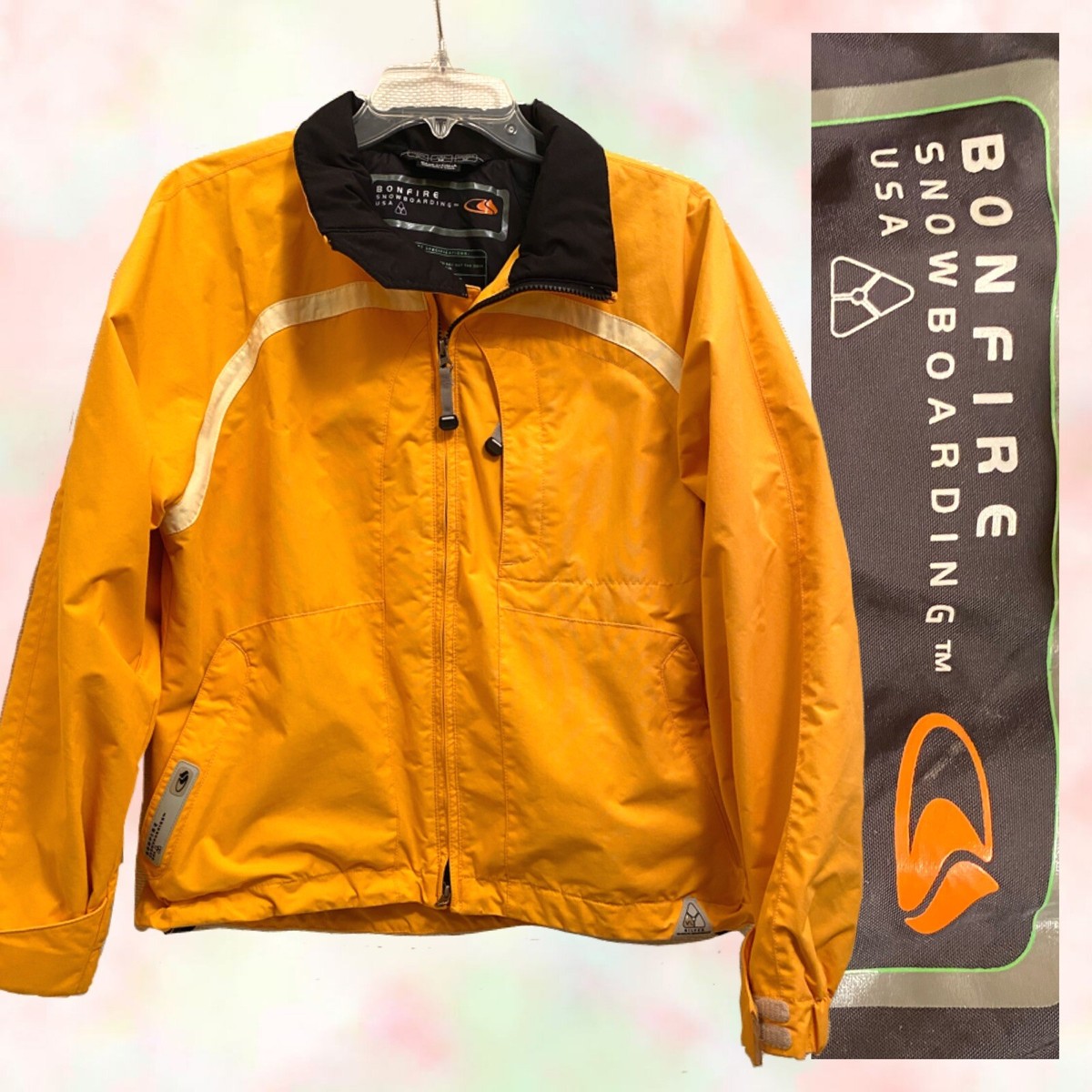 Bonfire snowboarding jacket awesome yellow sz M | eBay