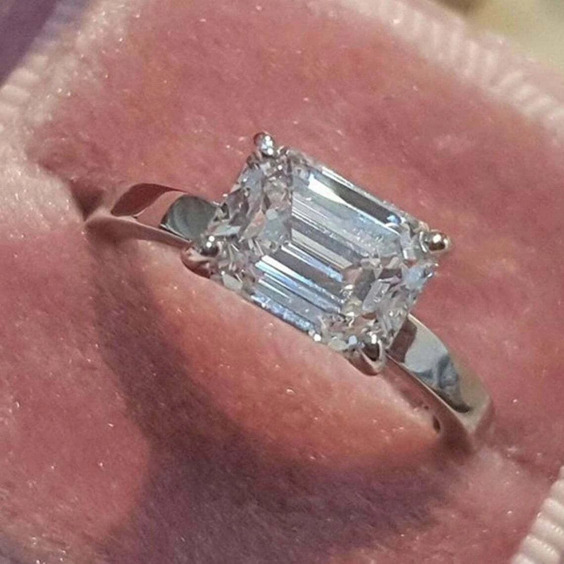 8x6 emerald shop cut moissanite