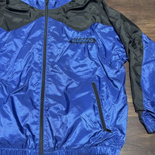 Men’s Vintage Shimano Rain Jacket WindFull Zip Tournament Fishing. Size XL - Picture 2 of 7
