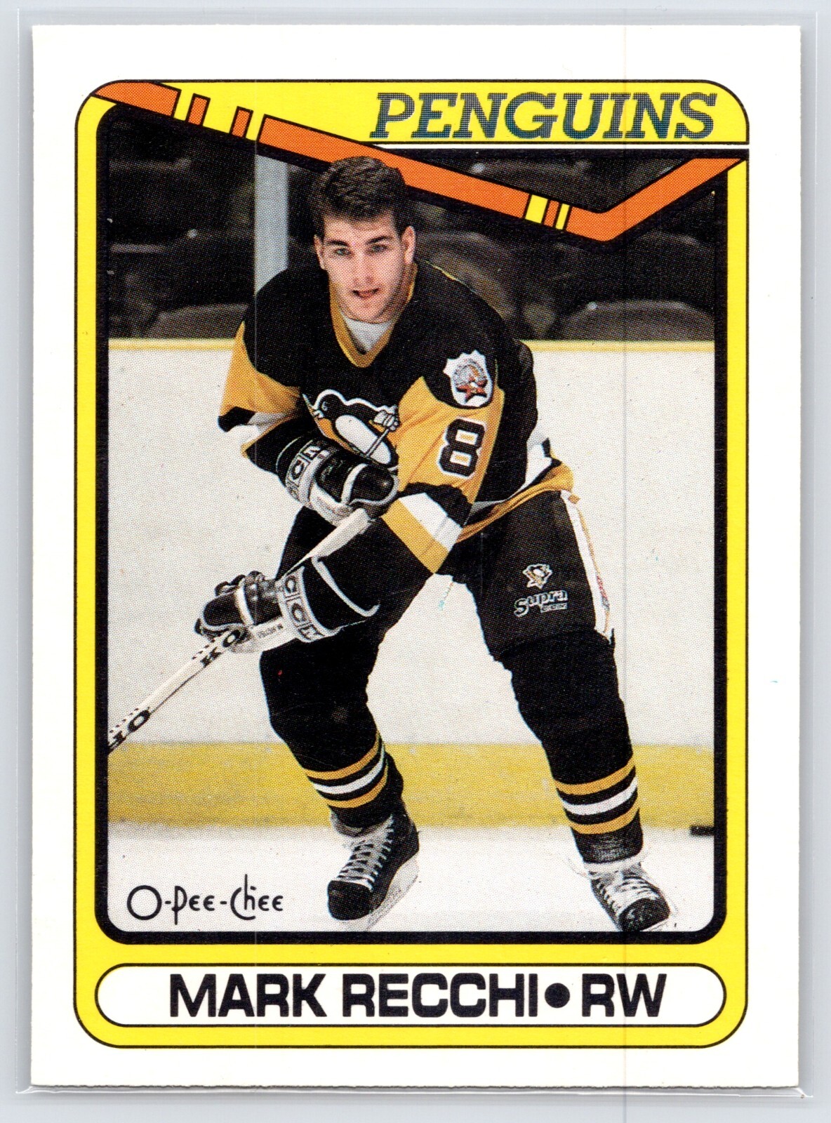 1990-91 O-Pee-Chee OPC Mark Recchi ROOKIE RC #280 Pittsburgh Penguins HOF