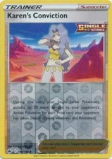 Pokemon - Karen's Conviction 144/198 -Reverse Holo  -Chilling Reign - NM/M - New
