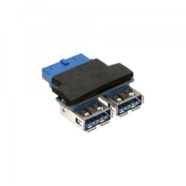 InLine Internal USB 3.0 Adapter con 2x USB 3.0 Type A