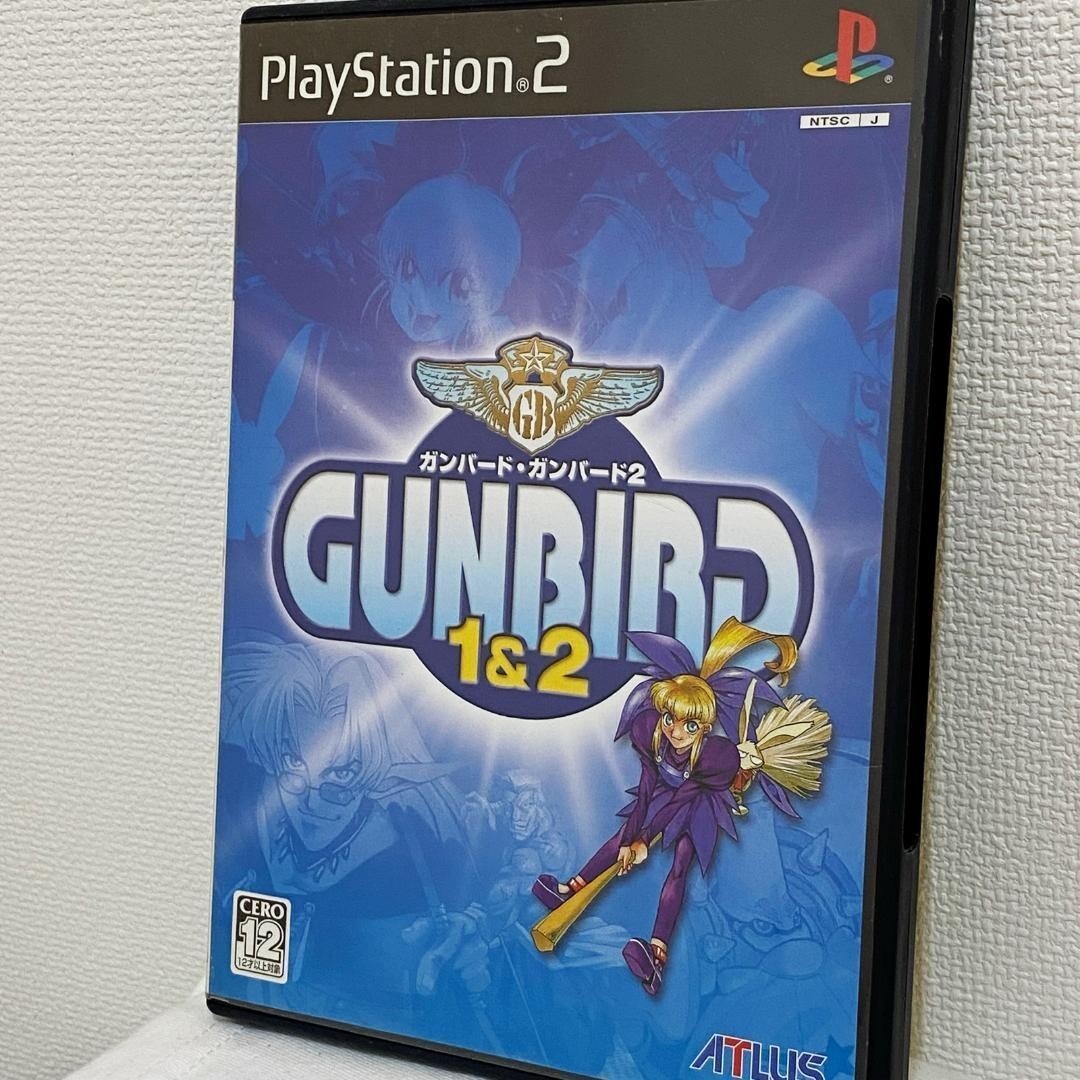 ガンバード1＆2 Gunbird 1 2 PS2 Atlus Sony Playstation 2 w/ manual boxed