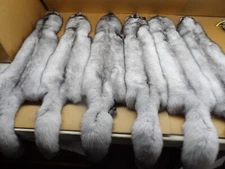Tanned #1 Top Lot XXL Blue Fox Hide/Blue Silver Grey Color/Furs/Taxidermy/Crafts