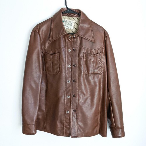 Kmart Vintage Brown Faux Leather Chore 