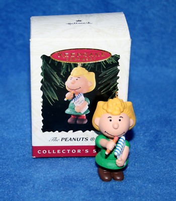 Hallmark 1996 ''PEANUTS GANG'' SALLY - DEAR SANTA Christmas Keepsake Ornament  #4 