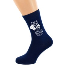 I am a Chef Dad But Way Cooler Dad Navy Socks UK 5-12 - N1112