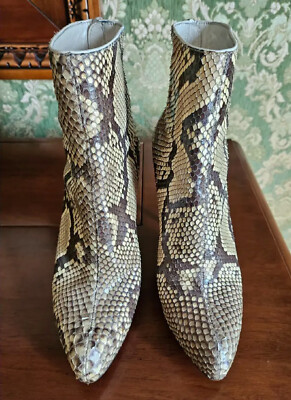 Christian LOUBOUTIN ~ Real SNAKESKIN boots ~ US: 9 ; EU: 39-39.5