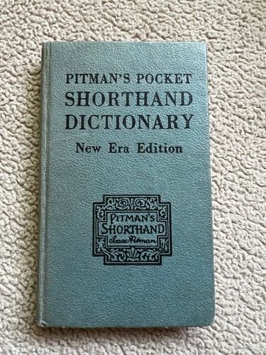 Pitman New Era Shorthand Pocket Dictionary