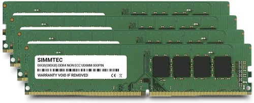 Simmtec RAM 32GB (4x8GB) DDR4 2133MHz DIMM PC4-17000 UDIMM Non-ECC 2Rx8 1.2V - Picture 2 of 5
