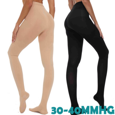 30-40mmHg Medical Compression Pantyhose Stockings Graduated Support Closed Toe